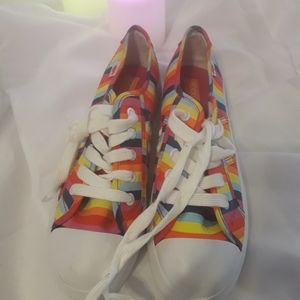 Rocket Dog platform rainbow color sneakers